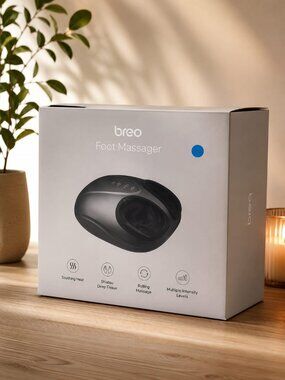 Breo Foot Massager with Heat, Shiatsu, Deep Tissue Kneading, Rolling Massage